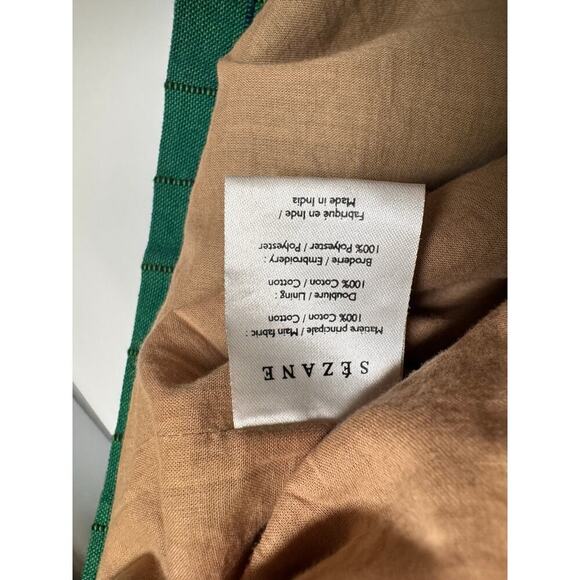 Sezane Paris Kelly Green and Brown Plaid Tunic Jacket Overcoat Size 34 (US 2) - Picture 5 of 11